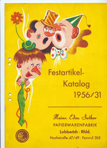 Festartikel-Katalog 1956/31. 