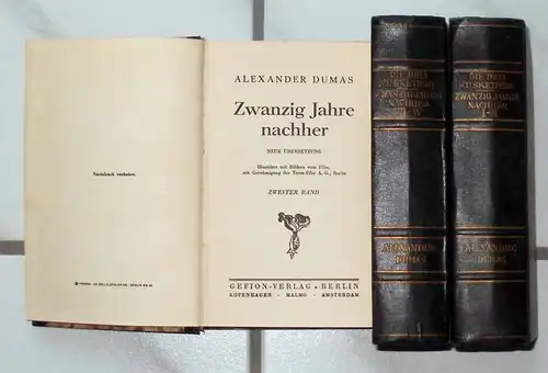 Dumas, Alexandre: Die Drei Musketiere.   KOMPLETT !   mit Flmfotos - Roman in 6 Bänden. 