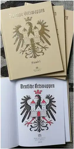 Hupp, Otto: Deutsche Ortswappen - Bände 1 bis 4 (von insges. 6). 