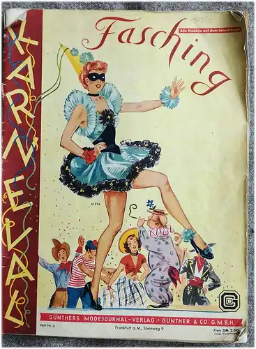 Fasching - Karneval Heft 4 - 1949. 