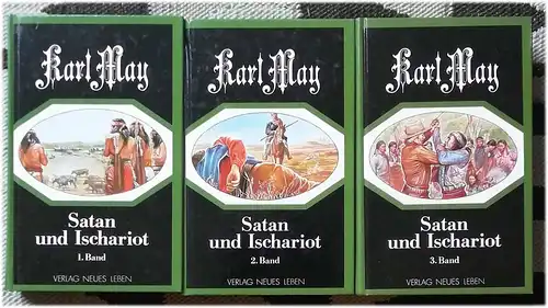 May, Karl: Satan und Isachariot - 3 Bände - KOMPLETT !. 