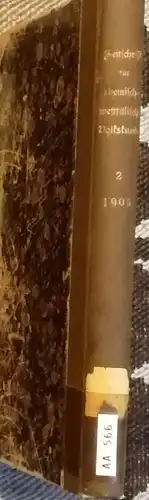 Prümer, K., Paul Sartori O. (Hrg.) Schell u. a: Zeitschrift für rheinische und westfälische Volkskunde - 2. Jahrgang 1905. 