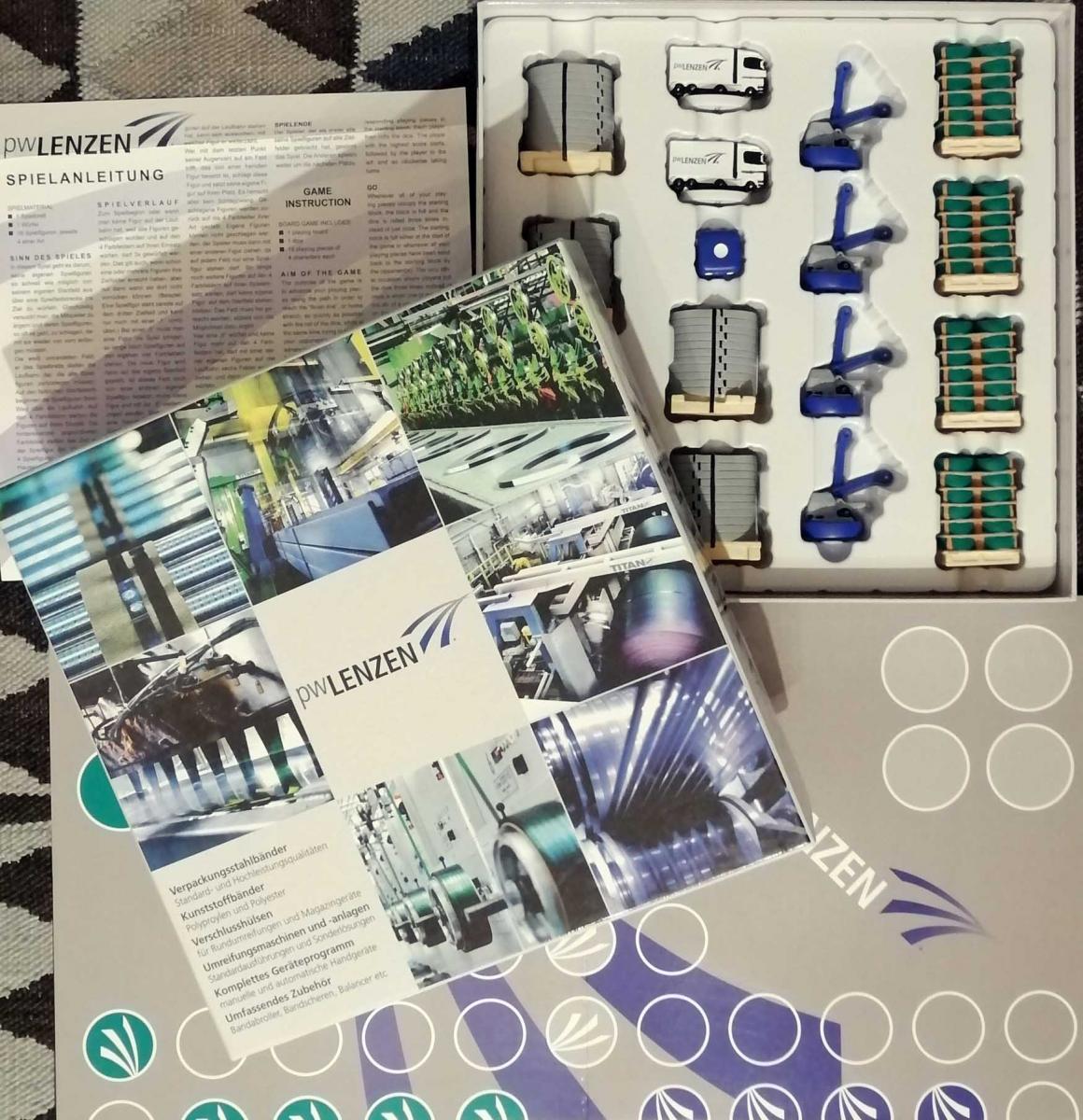 Werbespiel "Mensch ärgere Dich nicht !" Firma Lenzen Verpackungsbänder