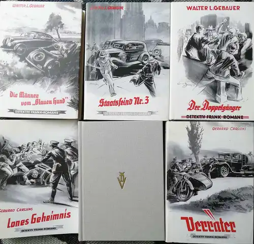 Gebauer, Walter L: Staatsfeind Nr. 3 - Der Doppelgänger - Lones Geheimnis - Die Männer vom "Blauen Hund " - Verräter. - Reihe: Detektiv-Frank-Romane. 