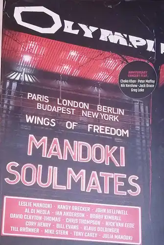 Mandoki Soulmates: The Wings of Freedom Concerts 2017 - 2018 - Mandoki Soulmates - Tourbook. 