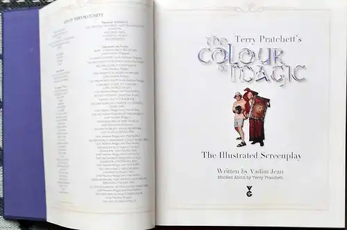 Pratchett, Terry: Terry Pratchett´s Colour of Magic. - The illustrated screenplay. written by Vadim Jean mucked about by Terry Pratchett. 