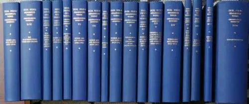 Freud, Sigmund: Gesammelte Werke Bde. I-XVIII.  -- 18 Bände KOMPLETT ! Chronologisch geordnet. insgesamt 17 Bände in 18 Bänden (Unter Mitwirkung von Marie Bonaparte...