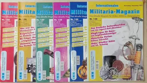 Internationales Militaria-Magazin IMM -  Jahrgang 2008 - Hefte 131 bis 136 (Januar bis Dezember). 