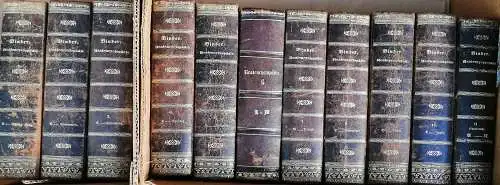 Binder, Wilhelm (Hrg.): Allgemeine Realencyklopädie oder Conversationslexikon für das katholische Deutschland.: 10 Bände A-Z nebst Erster Supplement-Band A-L.   KOMPLETT  in 11 Bänden ! - Barb. von einem Vereine katholischer Gelehrten und hrg.