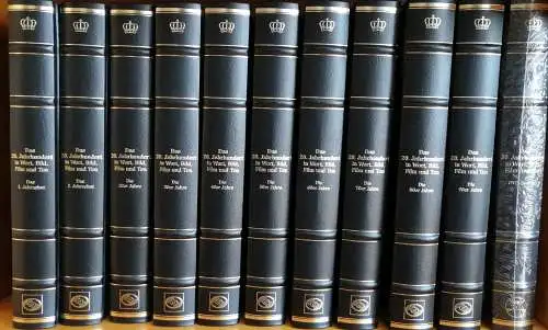 Coron Exclusiv und Bertelsmann: Das 20.Jahrhundert in Wort, Bild, Film und Ton. 11 Bände  KOMPLETT ! - 10 Bände (1900-1999) + Phonobox + DVD-Box. 
