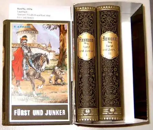 Axmann, Friedrich und Karl May: Fürst und Junker. - historischer Roman (redigiert von Karl May). 3 Bände (komplett). 