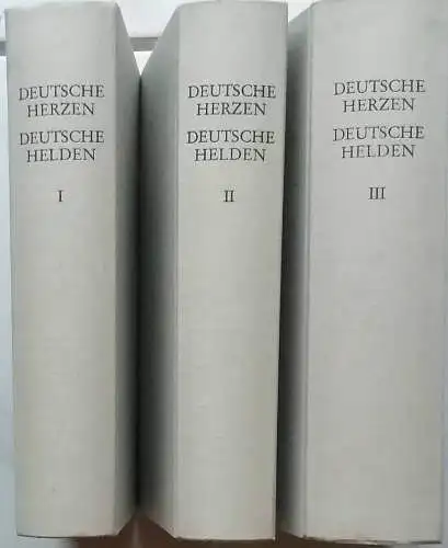 May, Karl: Deutsche Herzen - Deutsche Helden. --  Eine Deutsche Sultana /  Die Königin der Wüste / Der Fürst der Bleichgesichter (Teil 1 + 2) / Der Engel der Verbannten (Teil 1+2) - vollständige Ausgabe in drei Bänden ! - Reprint der Erstausgabe. 