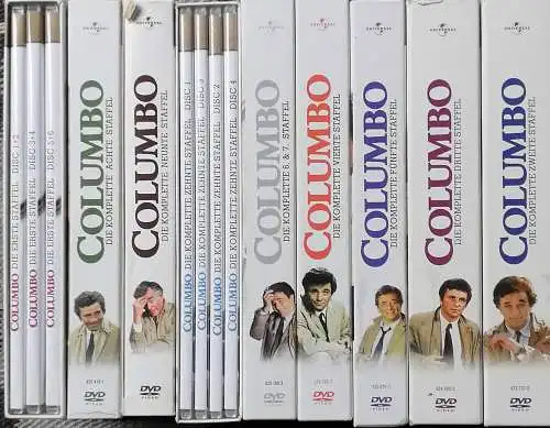 Columbo, Komplette Sstaffeln 1 bis 10  zus. 30 DVD´s  in 9 Boxen) KOMPLETT !, COLUMBO