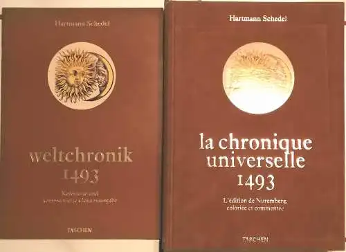 Schedel, Hartmann: La chronique universelle de Nuremberg - Bildband (Reprint) + Beiheft in dt.:Einleitung und Kommentar. von Stephan Füssel. 