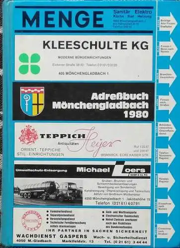 Adressbuch der Stadt Mönchengladbach 1980. 