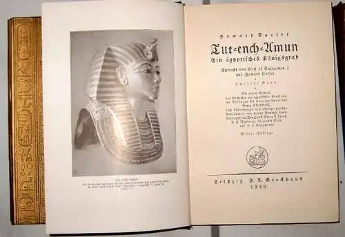 Carter, Howard und A. C. Mace: Tut-ench-Amun. - Ein ägyptisches Königsgrab. Entdeckt von Earl of Carnarvon und Howard Carter.  --  3 Bände. 