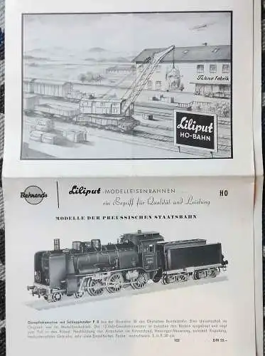 Liliput --  Modelle der Preußischen Staatsbahn.  HO  (1960) - Modellbahnkatalog. 