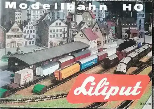 Liliput  HO  Modellbahn Katalog D 1967/68. 