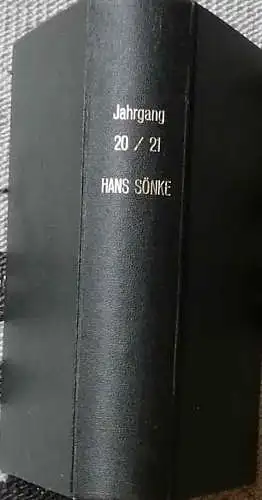 Sönke, Hans: Jahrgang 20 / 21.   SIGNIERT ! - (Autobiographie). 