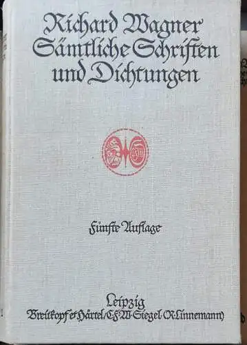 Wagner, Richard: Sämtliche Schriften und Dichtungen. KOMPLETT !  6 Bände ! - (12 Bände in 6.). 