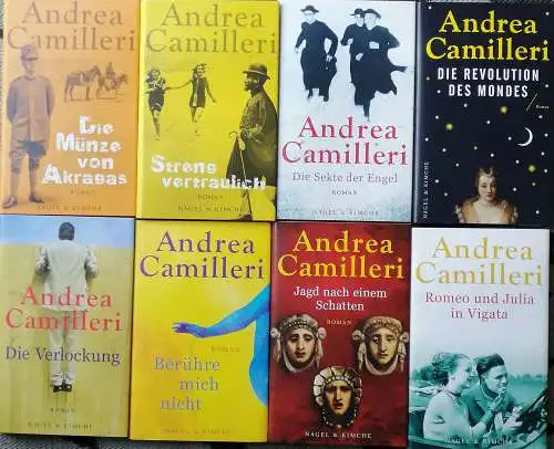 Camilleri, Andrea: Romane / Krimi- Reihe in 8 Bänden  Nagel & Kimche Verlag. 