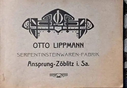 Angebotskatalog Serpentinstein-Waren. 