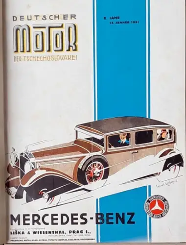 Deutcher Motor der Tschechoslowakei X. Jahrgang 1931 und XI. Jahrgang 1932. -Das Motorblatt für Alle - Illustrierte Monatsschrift für das gesamte Motorwesen. 