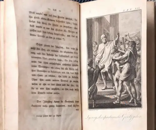 Lossius, Kaspar Friedrich: Moralische Bilderbibel -  Zweyter Band. mit Kupfern nach Schubert´schen Zeichnungen und mit Erklärungen. 