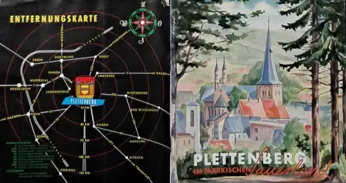 Plettenberg im märkischen Sauerland. - Fremdenverkehrsprospekt (durch Stadt und Amt Plettenberg für Einheimische und Fremde). 