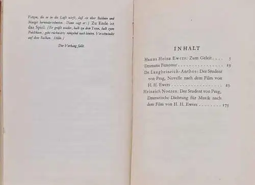 Ewers, Hanns Heinz: Der Student von Prag. - Eine Idee. 