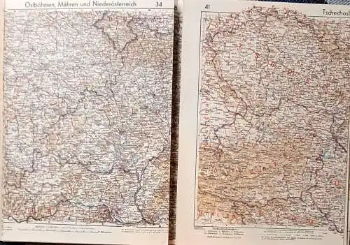 Frenzel, Konrad (Hrg.): Velhagen & Klasings Grosser Volksatlas.  LEDER ! - Das Jubiläumswerk des Verlages zu seinem hundertjährigen Bestehen. 