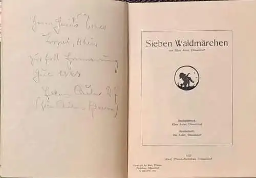 Auler, Ellen: Sieben Waldmärchen.   SIGNIERT !. 