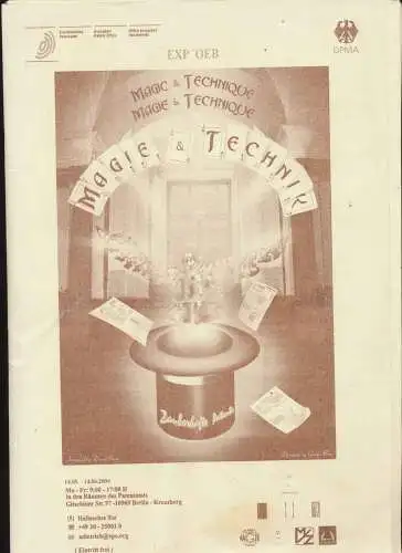 Magie & Technik (Zauberkunst und Patent) - Magic & Technique / Magie & Technique. 