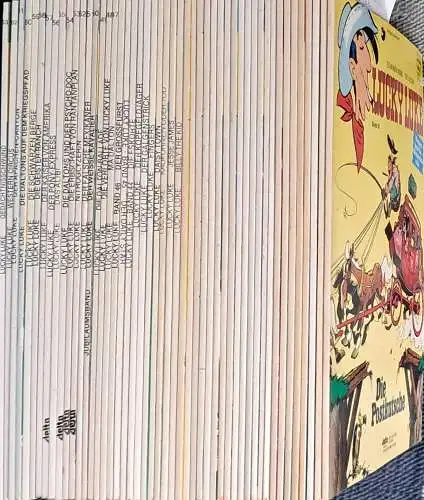 Lucky Luke.  Konvolut Hefte 15 bis 63 !  -- zusammen 48 Hefte ! Zeichn.: Morris und Text: Goscinny. 