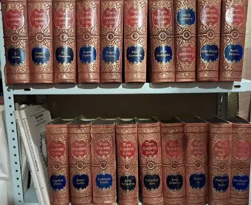 Meyers Konversations-Lexikon KOMPLETT 19 Bände A-Z + 1 Ergänzungsband + 1 Jahres-Supplement !  LUXUS-Ausgabe. - Eine Encyklopädie des allgemeinen Wissens in 19 Bänden. - Neuer Abdruck. 