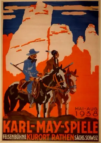 Lindeberg, Carl: Karl-May-Spiele Felsenbühne Kurort Rathen Mai - Aug. 1938. 