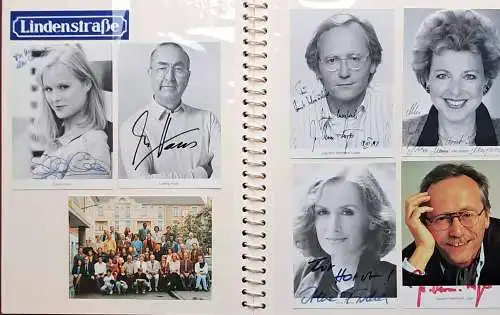 Privates Album  LINDENSTRASSE  Fernsehserie:  Autogramm-Karten signiert !. 