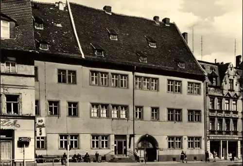 Ak Lutherstadt Eisleben in Sachsen Anhalt, Mohren Apotheke, ehemaliger Feudalsitz 1610