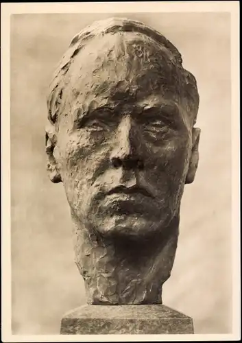 Ak Plastik von Georg Kolbe, Selbstbildnis 1925, Büste