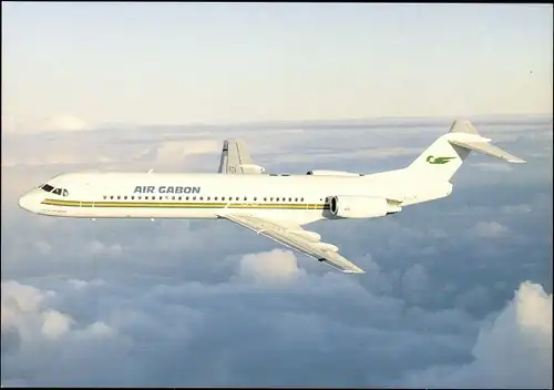 Ak Fokker 100, TR LCR, Air Gabon Airlines, Passagierflugzeug