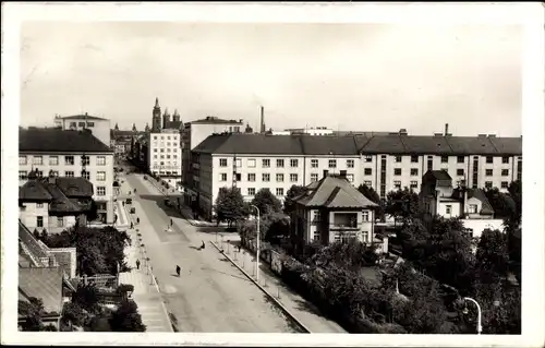 Ak Hradec Králové Königgrätz Stadt, Jungmannova trida, Straßenpartie