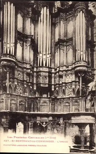Ak Saint Bertrand de Comminges Haute Garonne, L'Orgue, Blick auf die Orgel