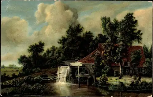 Künstler Ak Hobbema, M., Die Wassermühle, Stengel 29107