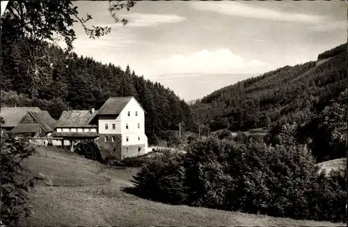 Ak Ober Höllgrund Strümpfelbrunn Waldbrunn, Schankbetrieb Zur Mühle, A. Holzner
