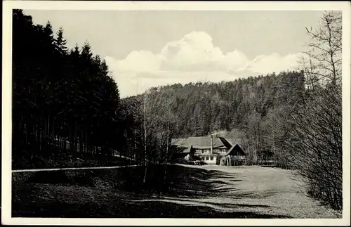 Ak Eisenberg im Saale Holzland Kreis, Waldhaus Froschmühle, Mühltal, A. Haufe
