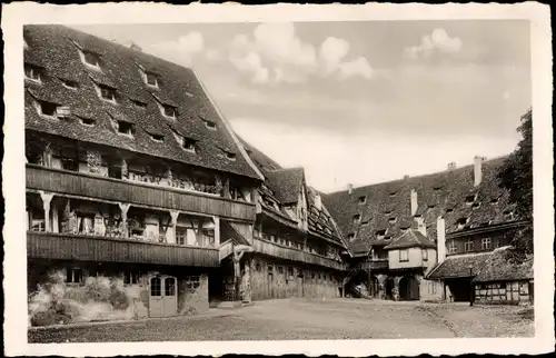 Ak Bamberg an der Regnitz Oberfranken, Inneres der alten Hofhaltung