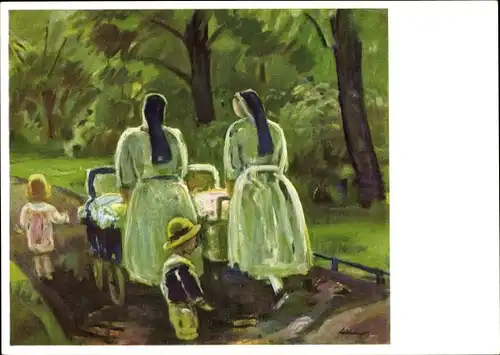 Künstler Ak Reinhold, Prof. Hans, Schwestern, Nonnen mit Kinderwagen, Künstler Hilfswerk 1937