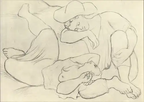 Künstler Ak Picasso, Pablo, Le repos des moissonneurs II, Gemälde von 1919