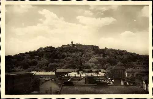 Ak Brno Brünn Südmähren, Spilberk, Blick zum Spielberg