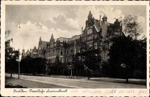 Ak Dresden, Staatliche Frauenklinik, Ansicht Straßenseite